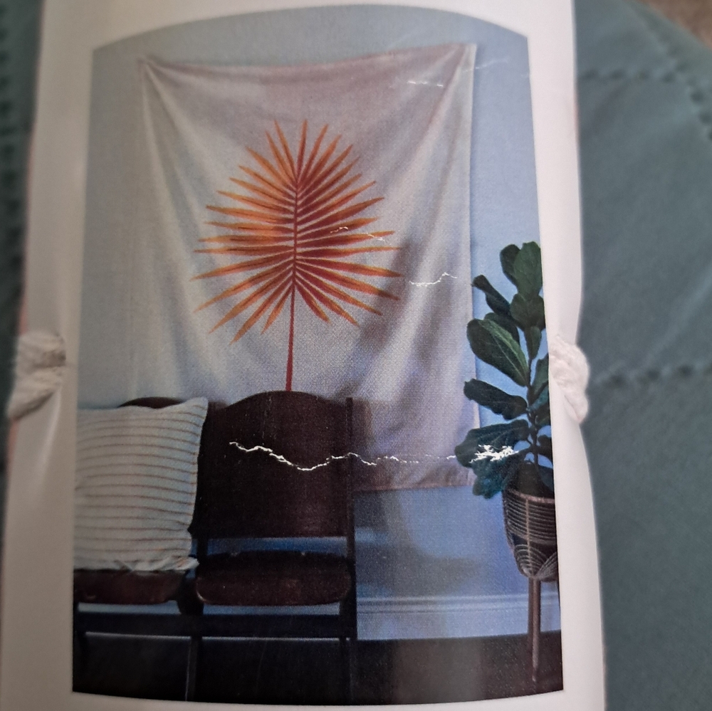 NWT Pink Palm Wall Tapestry